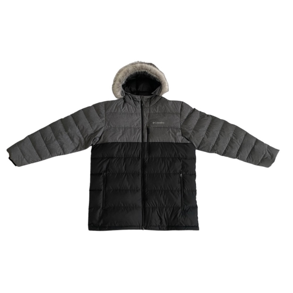 Men’s Columbia Black w/ Gray Shoulder Parka